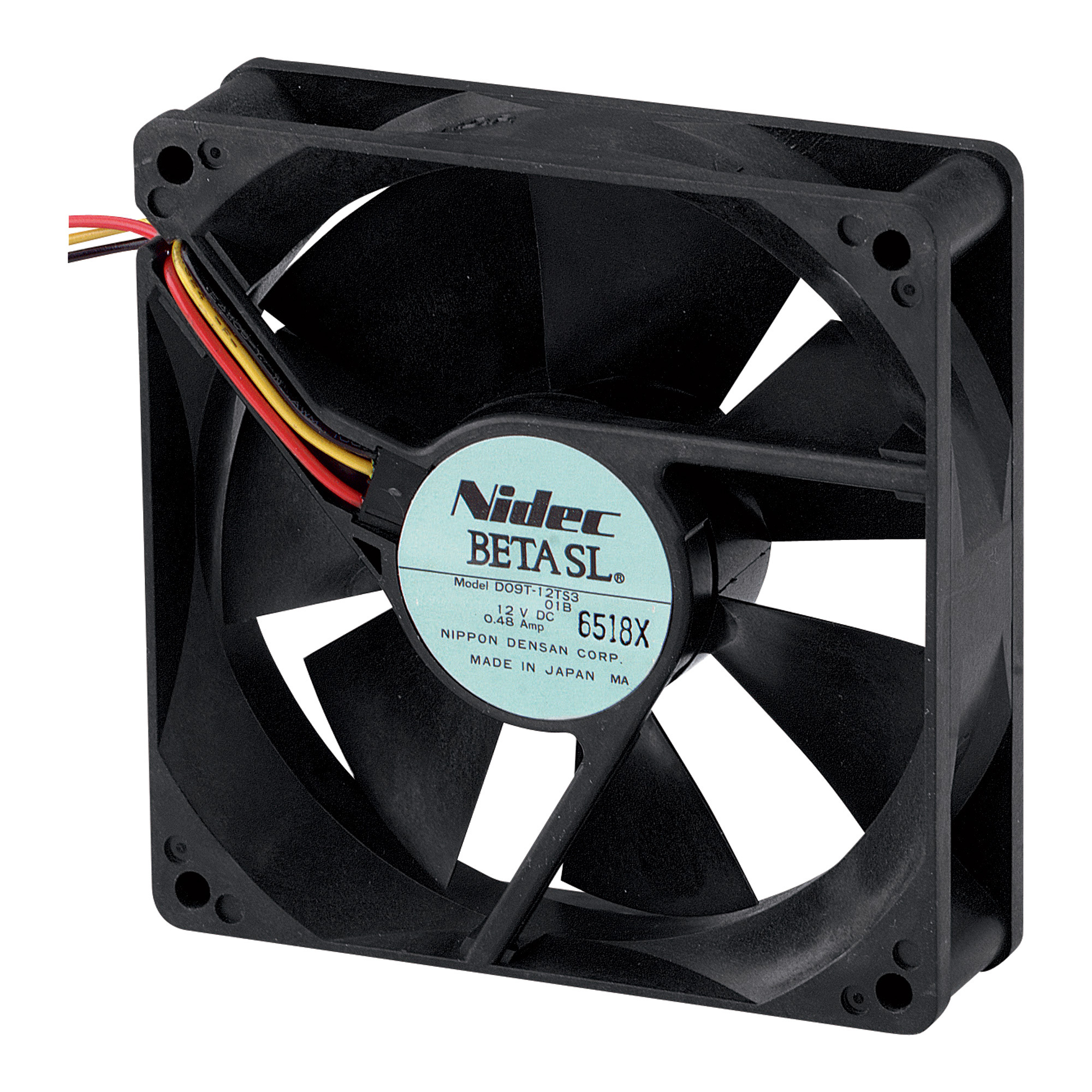 Mini Box Fan, 3 1/2in., 12V DC, 40 CFM
